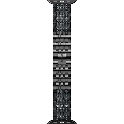 Swarovski Sparkling princess strap compatible with Apple Watch®, Black, Black Finish, Pre-order only - 5678675