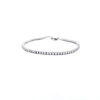 14K White Gold 2.00 cttw Lab Grown Diamond Tennis Bracelet
