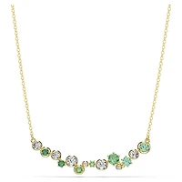 Swarovski Constella necklace Mixed cuts, Green, Gold-tone plated 5732247