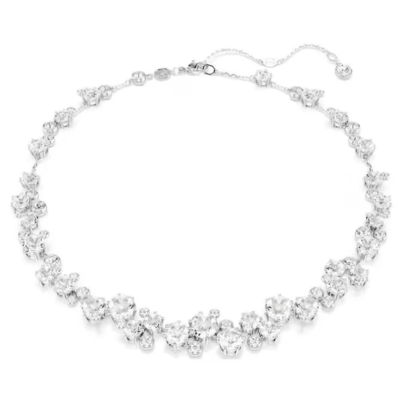 Constella necklace Round cut, White, Rhodium plated 5722472