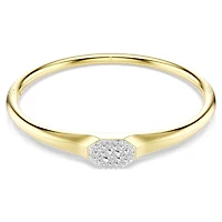 Swarovski Dextera bangle, Round cut, White, Gold-tone plated 5724597