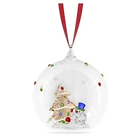 Swarovski Holiday Cheers Tree and Snowman Ball Ornament 5701509