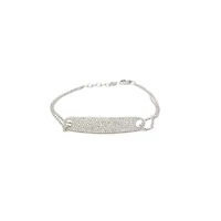 14K White Gold 0.52cttw Diamond Bracelet - 7"