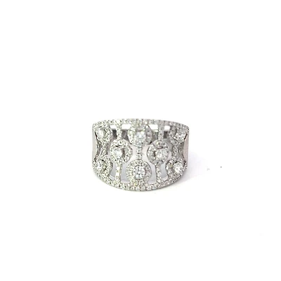 14K White Gold Diamond Ring