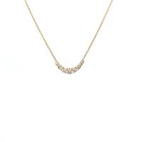 14K Yellow Gold 0.50cttw Diamond Necklace, 18"