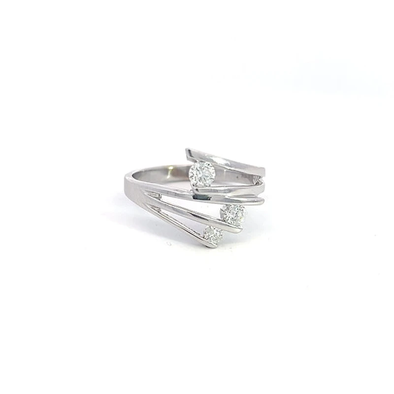 10K White Gold 0.34cttw Diamond Ring - / 4.5