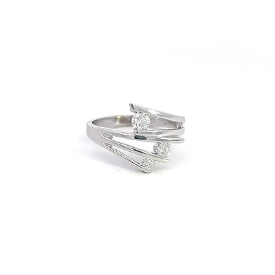10K White Gold 0.34cttw Diamond Ring - / 4.5