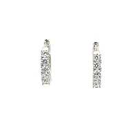 925 Silver Earrings Cubic Zirconia Huggies