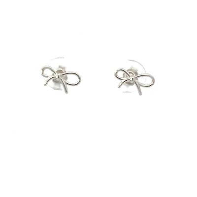 925 Sterling Silver Bow Earrings