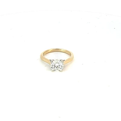 14K Yellow Gold 1.65cttw Lab Grown Round Brilliant Cut Diamond Ring