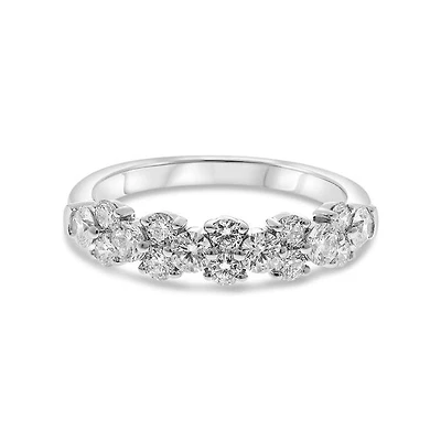 14K White Gold 1.00cttw Diamond Ring