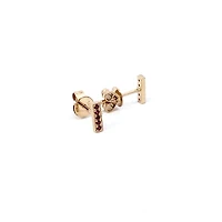 14K Yellow Gold 0.10 cttw Ruby Earrings
