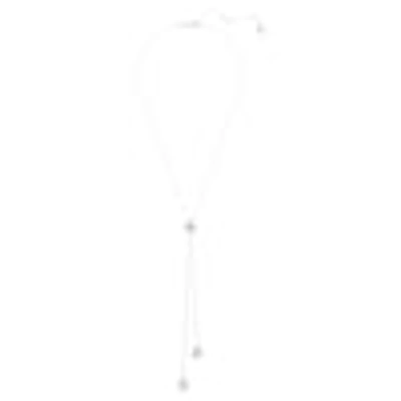 Swarovski Una Angelic Y pendant Round cut, White, Rhodium plated 5733067