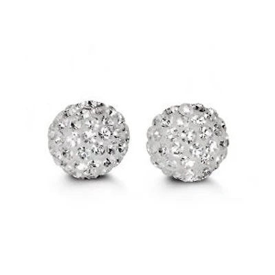 10K Yellow Gold Cubic Zirconia 10mm Earrings