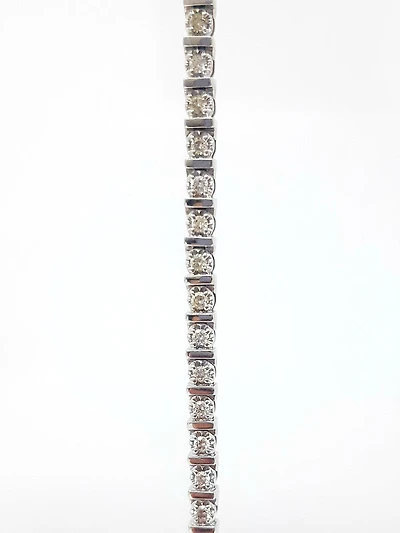 10K White Gold 2.00cttw Diamond Tennis Bracelet, 7"