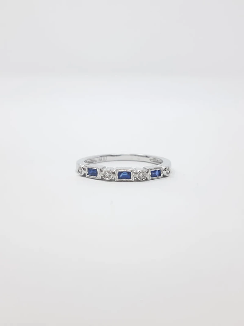 Sapphire and Diamond Ring