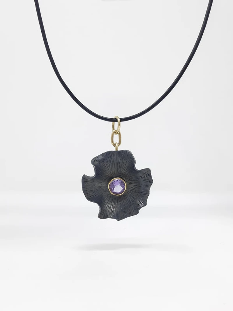 Silver and Amethyst Pendant