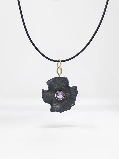Silver and Amethyst Pendant