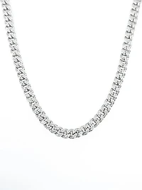 Sterling Silver Baguette CZ Chain