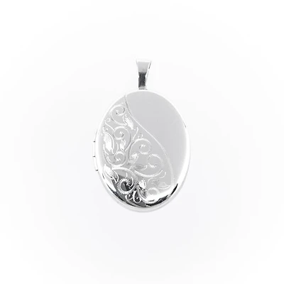 Sterling Silver Oval Locket