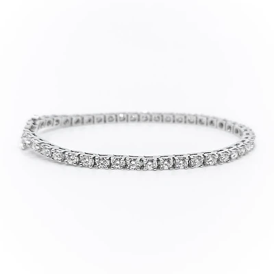 Lab-Created Diamond Tennis Bracelet