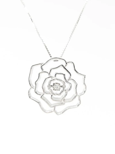 Sterling Silver Canadian Diamond Necklace