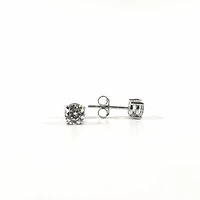 925 Sterling Silver 5mm Cubic Zirconia 4 Claw Solitaire