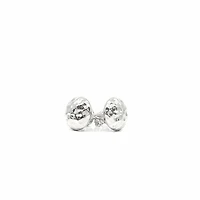 Sterling Silver Hammered Ball Stud Earrings 10.5mm