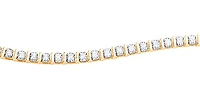 10K Yellow Gold 2.00cttw Diamond Tennis Bracelet, 7"