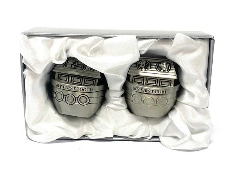 Pewter Noah's Ark Tooth/Curl boxes