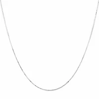 925 Sterling Silver 0.70mm Box Chain with Spring Clasp