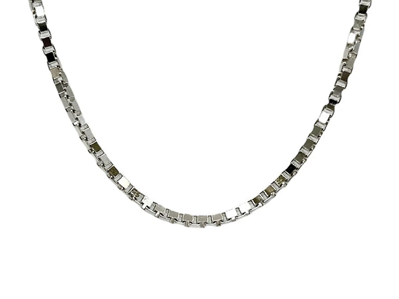 Sterling Silver Box Chain, 20" 1.6mm lobster clasp
