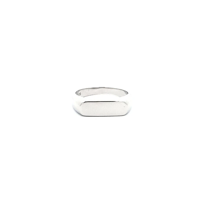 Silver 925 High Polish Plain Engravable Ring
