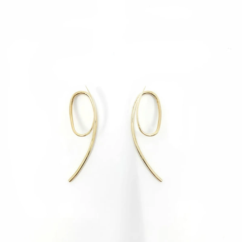 14K Yellow Gold Ear Wrap Earring