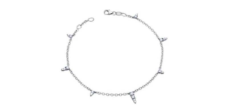 14K White Gold 0.50cttw Canadian Diamond Tennis Bracelet