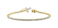 10K Yellow Gold 2.00cttw Diamond Tennis Bracelet