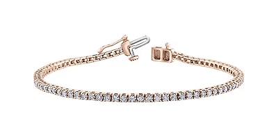 Rose Gold Diamond Tennis Bracelet