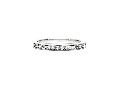 14K White Gold 0.40cttw Diamond Eternity Ring, size 6