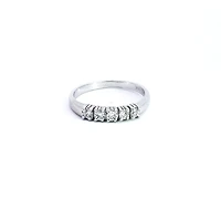 14K White Gold 0.33cttw Diamond Ring, size 6.5