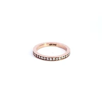 14K Rose Gold 0.40cttw Diamond Eternity Ring, size 6