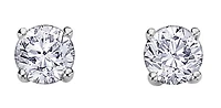 14K White Gold 0.25cttw Canadian Diamond Earrings