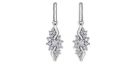 10K White Gold 0.50cttw Diamond Earrings
