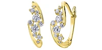 10K Yellow Gold 0.50cttw Diamond Earrings