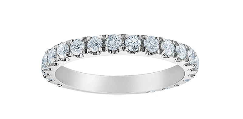 14K White Gold 0.50cttw Lab Grown Diamond Band