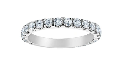 14K White Gold 0.50cttw Lab Grown Diamond Band