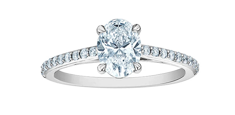 14K Gold 1.20cttw Lab Grown Diamond Engagement Ring, 6.5 - /