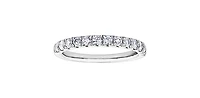 10k White Gold 0.50cttw Diamond Pave Ring, size 6.5