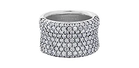 10K White Gold 2.00cttw Diamond Pavé Ring-Size 6.5