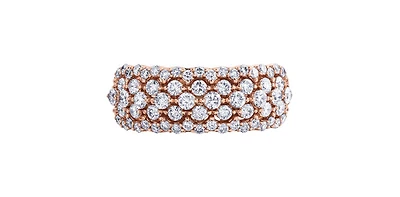 Tracking - 10K Rose Gold 1.00cttw Diamond Ring, size 6.5