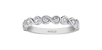 14K White Gold 0.40cttw Canadian Diamond Infinity Ring